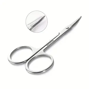 1 piece stainless steel cuticle scissors for both hands, curved blade nail clippers, for removing dead skin, non-scented finger trimming tool