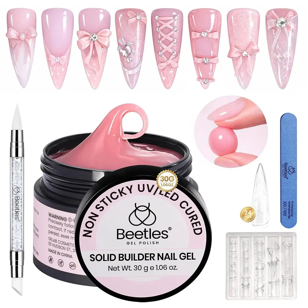 30g Pink Solid Builder Gel Kit