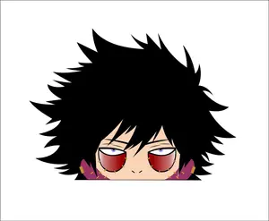 Daabii Peeking sticker, Ideal for Laptop and Water Bottle Decor, anime sticker waterproof