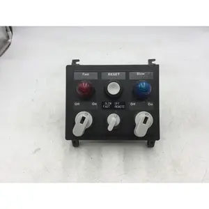 Westinghouse MCC Cabinet Control Panel w/2 On/Off Switches, 1 Fast/Slow/Off/Remote Switch and Fast and Slow Flashing Lights