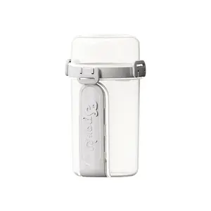 Portable Dual-Layer Food-Grade Salad Cup with Fork, Lightweight Plastic Breakfast Fruit Container, Sealed Salad Box for Freshness