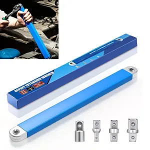 Impact Ready Offset Extension Wrench, Tight Extension Wrench Set, Featuring 1/2", 1/4" And 3/8" Square Drive Adapters, a Universal Extension Wrench Designed for Tight Spaces