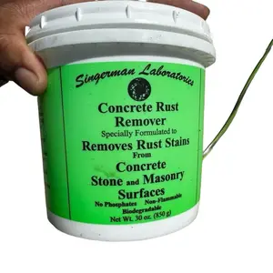 Singerman Laboratories Concrete Rust Remover 1.88 Pound Pack of 1 Removes Rust Stains from Concrete Stone & Masonry Surfaces Non-Flammable Biodegradable
