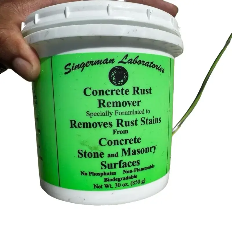 Singerman Laboratories Concrete Rust Remover 1.88 Pound Pack of 1 Removes Rust Stains from Concrete Stone & Masonry Surfaces Non-Flammable Biodegradable