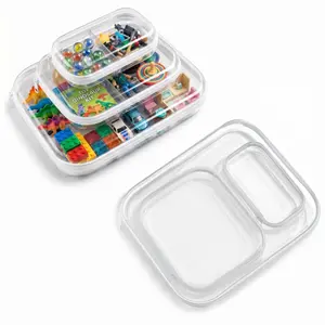 3-Pack Clear PVC Dual-Zipper Storage Bins, Waterproof Lightweight Organizer Boxes, Durable Large-Capacity Home Storage for Travel & Toys