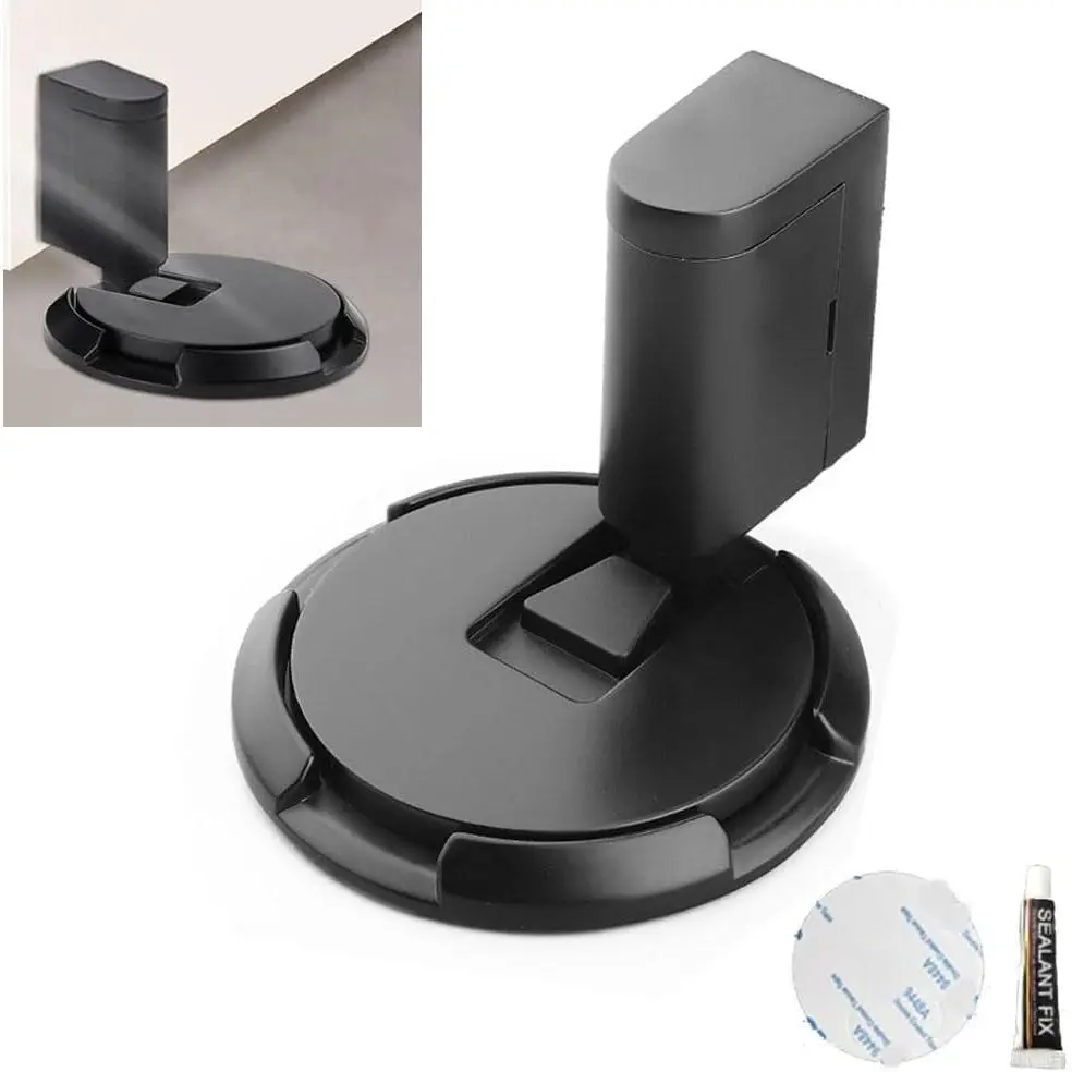 Magnetic Door Stopper, 2024 Upgrade Punch-Free Mechanical Silent Floor Door Stop