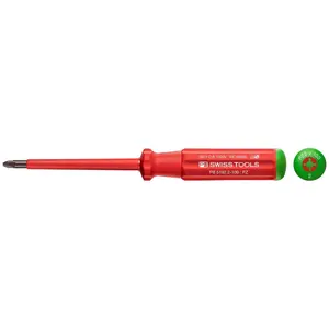 PB Swiss Tools PB 5192.2-100 Classic VDE Screwdriver Pozidriv Size PZ2