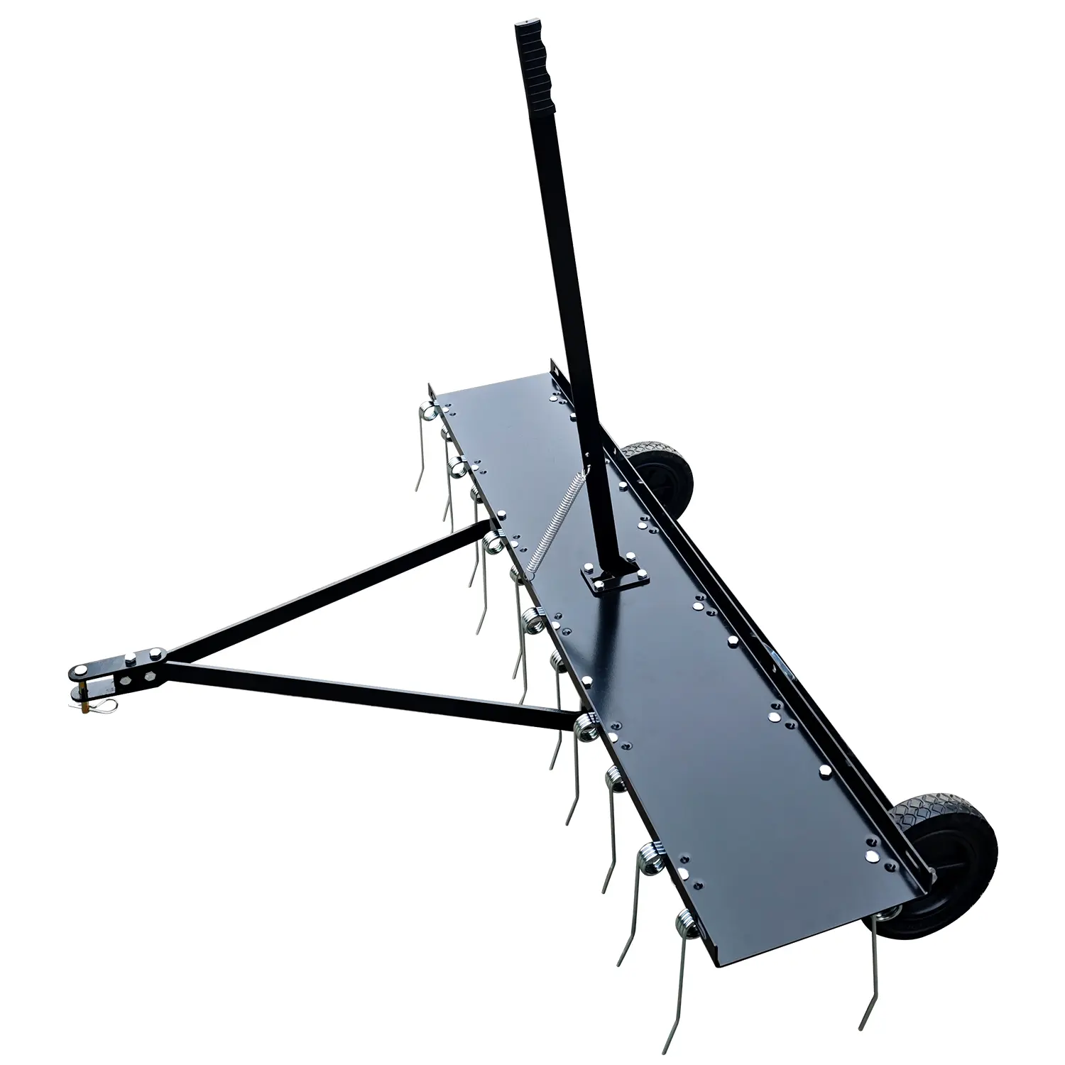 Towallmark 40-Inch Professional Pull-Behind Lawn Dethatcher Attachment - Heavy-Duty 20-Tine Rake for Riding Lawn Mowers, Tractors - Efficient Thatch, Debris Remover for Garden, Yard Grass Care