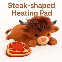 [Steak Heating Pad] Weighted Highland Cow Plush