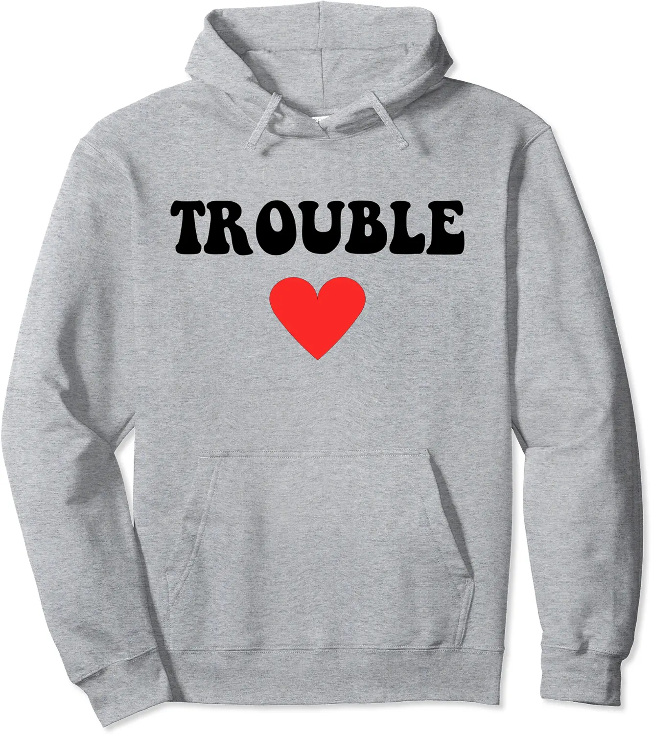 where i go trouble follows couple Pullover Hoodie - Clydebell Shop 85B0CP8CNG3K