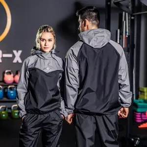 2025 Unisex Sauna Suit Sportswear |     Jacket And Pants Fitness Clothes