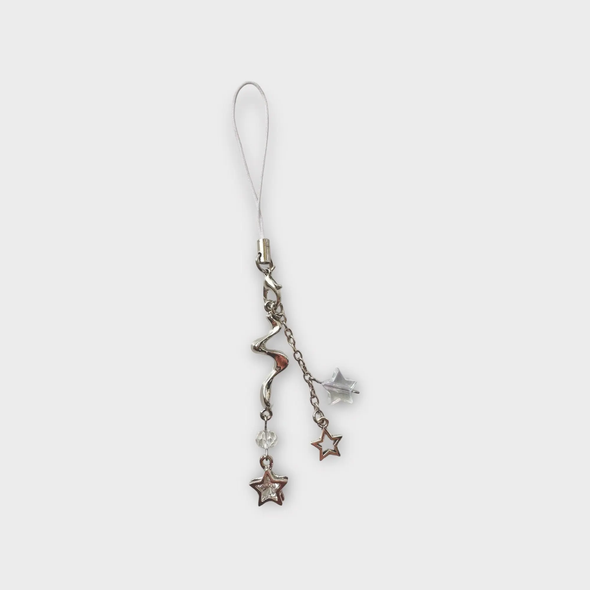Y2k Star Phone Charm with Crystal beads and Acrylic Accents cute charm