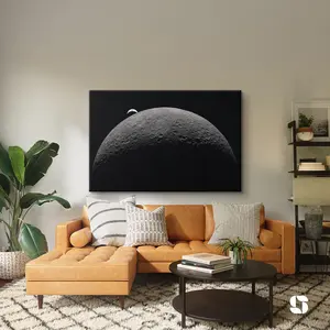 Artemis II Earthrise Poster, NASA Earthset Photo Print, Artemis 2 Moon Mission Wall Art, Astronomy Gifts ( Unframed - Print Only )