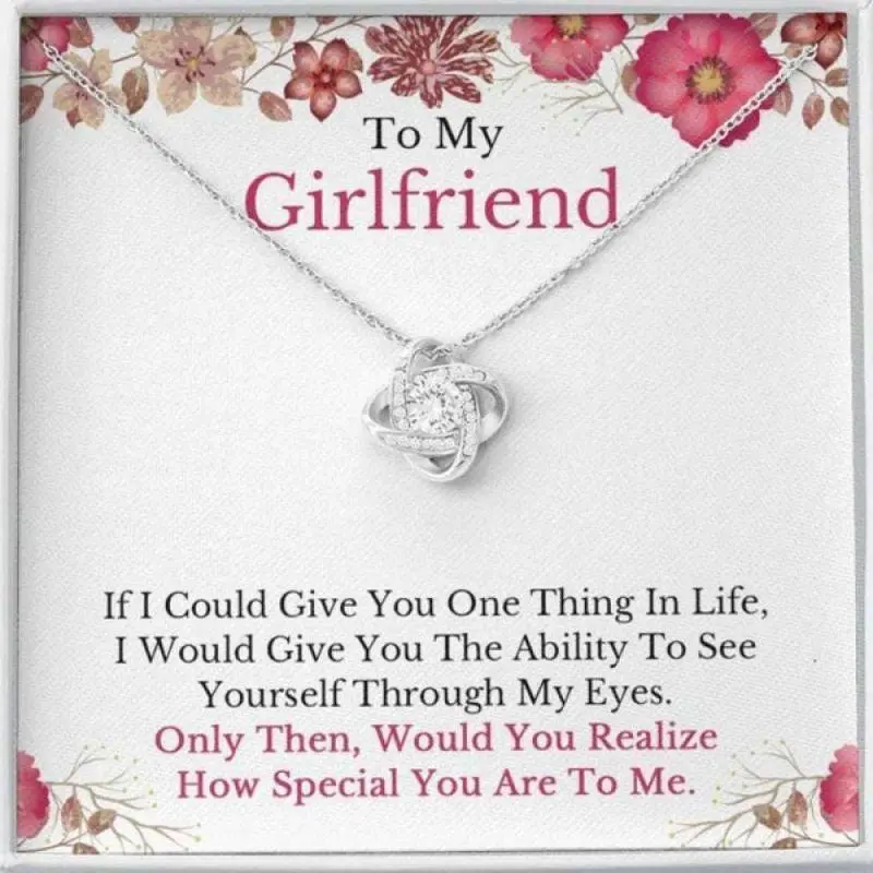 Girlfriend Necklace, To My Girlfriend Necklace, Anniversary Birthday Christmas Gift For Girlfriend 530, Friendship necklace, matching sets, BFF gifts, meaningful jewelry, best friend forever
