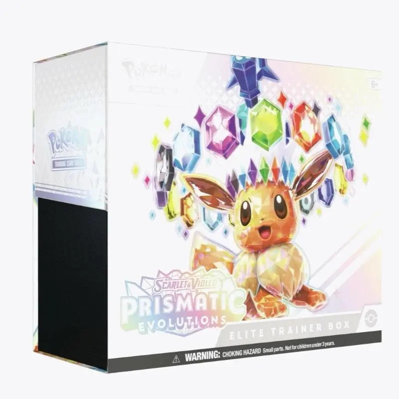 Pokemon Trading Card Game SV Prismatic Evolutions Elite Trainer Box Featuring Eevee and Prismatic Gems for Collectors