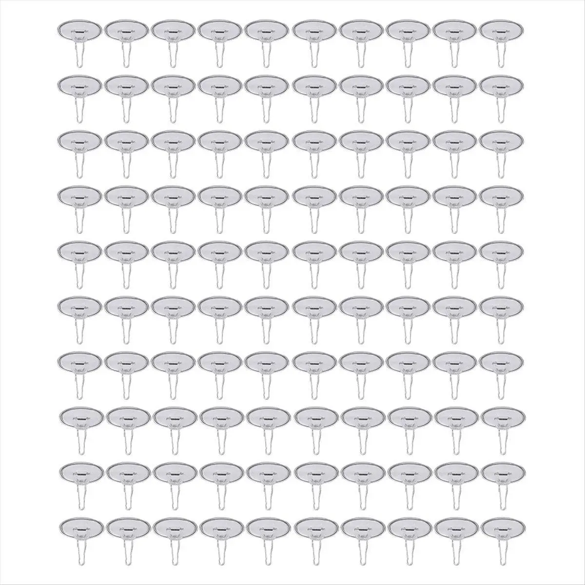 100Pack Ceiling Hooks Adhesive Removable Wall Hanger, 2cm Disc Sticky Ceiling Hooks for Festival Wedding Christmas Decor