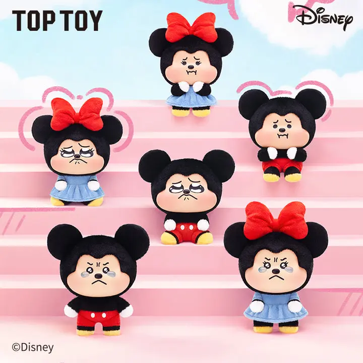 TOPTOY Disney Mickey & Minnie Pouty Series Plush Charm Blind Box