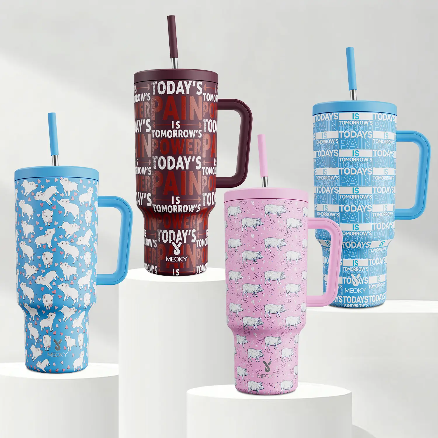 【MEOKY】40oz Tumbler,Stainless Steel Thermos Cup,Keeps Drinks Hot&Cold,Food Safe,Non-Slip Base,Easy-Clean,Fits Car Cup Holders,Festive Gift,Halloween p