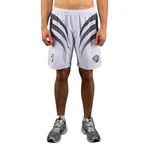 Venum x Mike Tyson Tiger Training Shorts - Optical White/Deep Black