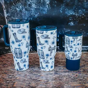 Western Chinoiserie Flip Top Tumbler