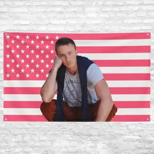 Drew Starkey Rafe Cameron Pink USA Flag  Outer Banks Inspired Wall Decor