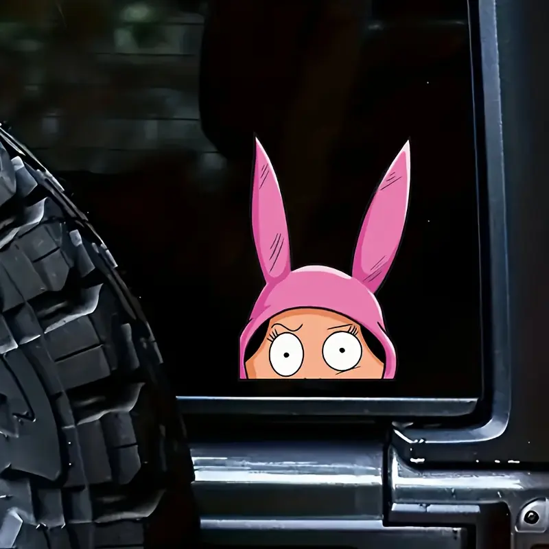 Bob "I See You" Creative Cute Stickers Vehicle Exterior Decoration - Suitable for Scratch Protection on Cars, Motorcycles, Suitcases, Doors, Windows, and Bumpers