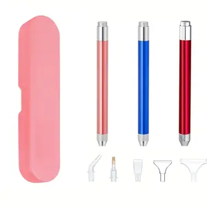 5D Diamond Painting Pen Set with LED Light, Includes 6 Replacement Tips, DIY Craft Tool Kit, Efficient Art Creation, Ideal for Artists