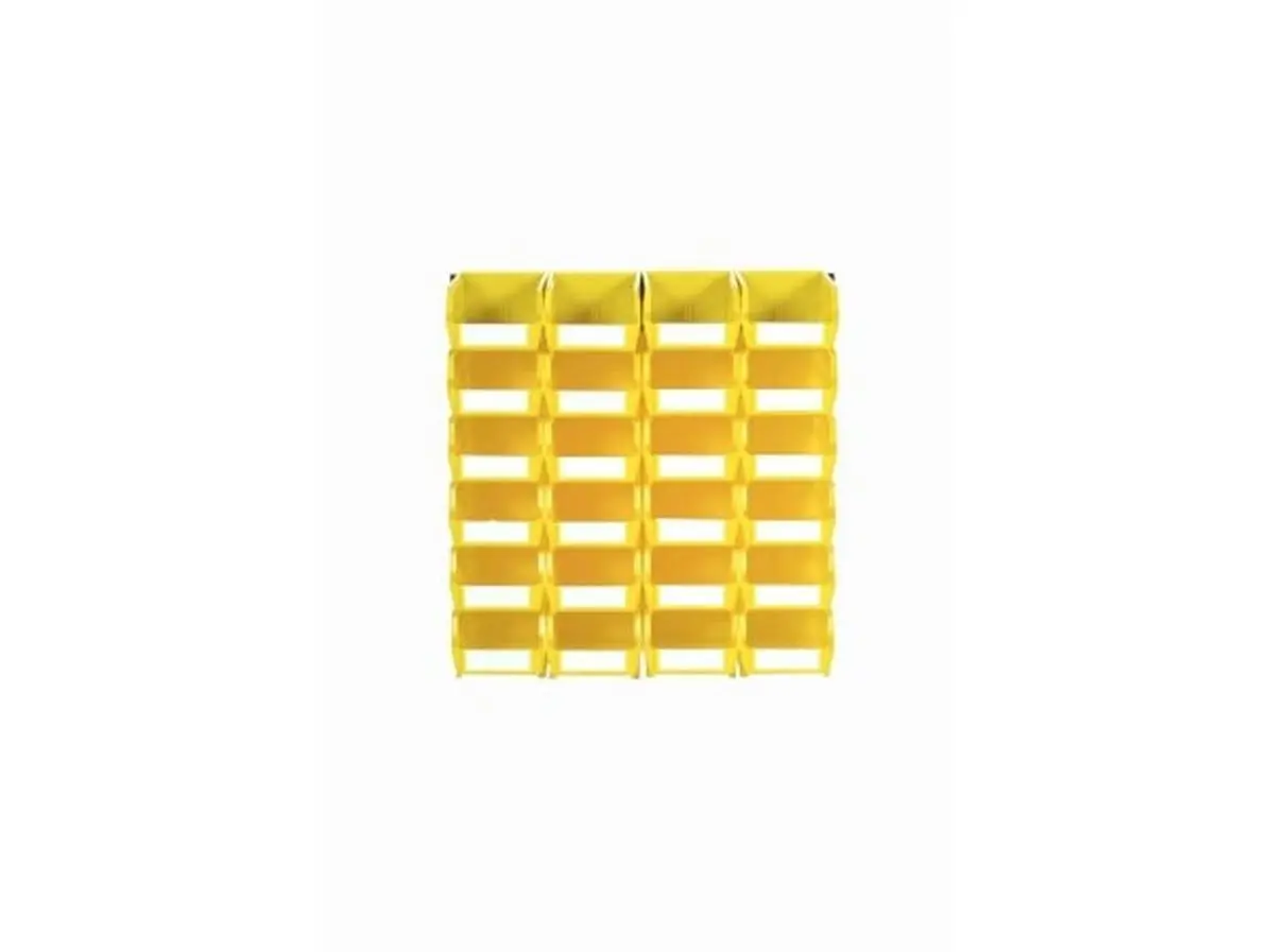 Triton Products 3-210YWS LocBin Plastic Storage Box, Tool Organiser with Mount for Home Supplies