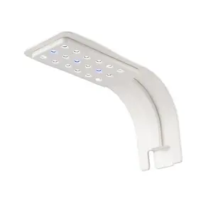 Water Rebirth Aquarium Clip-on led Light, Fish Tank Light with White and Blue LEDs, Small LED Aquarium Light for Freshwater Tank, 2 Lighting Modes (White)
