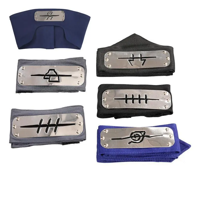 Brdwn NARUTO Akatsuki Pain Kisame Deidara Kakuzu Hidan Official Authorization Cosplay Ninja Headband Hairwear