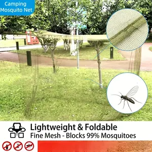 Large Camping Mosquito Net Tent, Oversized Bed Hammock Insect Shield, Breathable Mesh, Outdoor Bug Shelter, Ideal for Sleeping, Camping, Hiking
