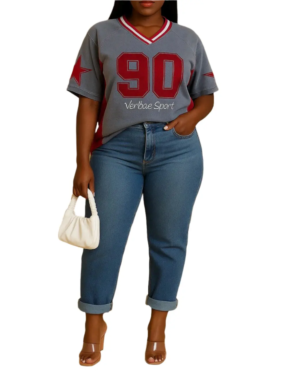 Varsity 90 Denim Jersey Top