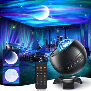Projector for Bedroom, 21 Colors Northern Lights, 15 White Noise & Bluetooth Projector Lights, Remote Ambient Lighting, Aurora Halloween Decor Christmas, Gifts for Kids, Adults