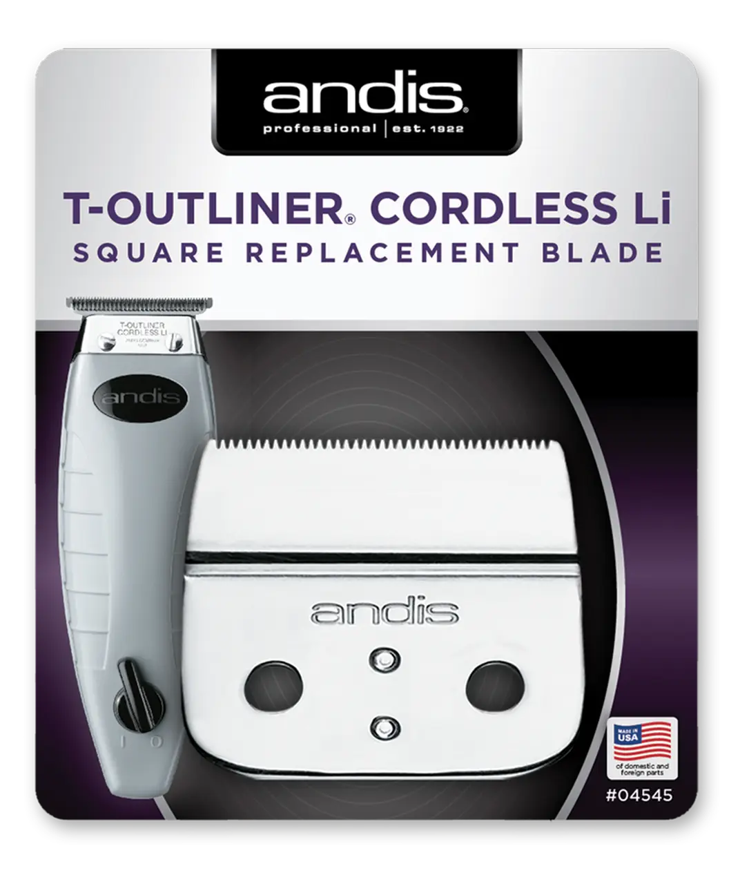 Andis Cordless T-Outliner Square Blade
