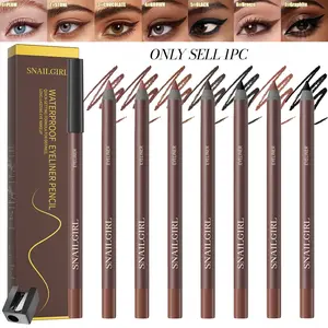 Waterproof Long-Lasting Sharpenable Eyeliner Pen (free Sharpener), 7 Colors for Bold Eyes, Smudge-Proof, Smooth Application, Eyeliner Easy, Gentle on Sensitive Eyes, Makeup