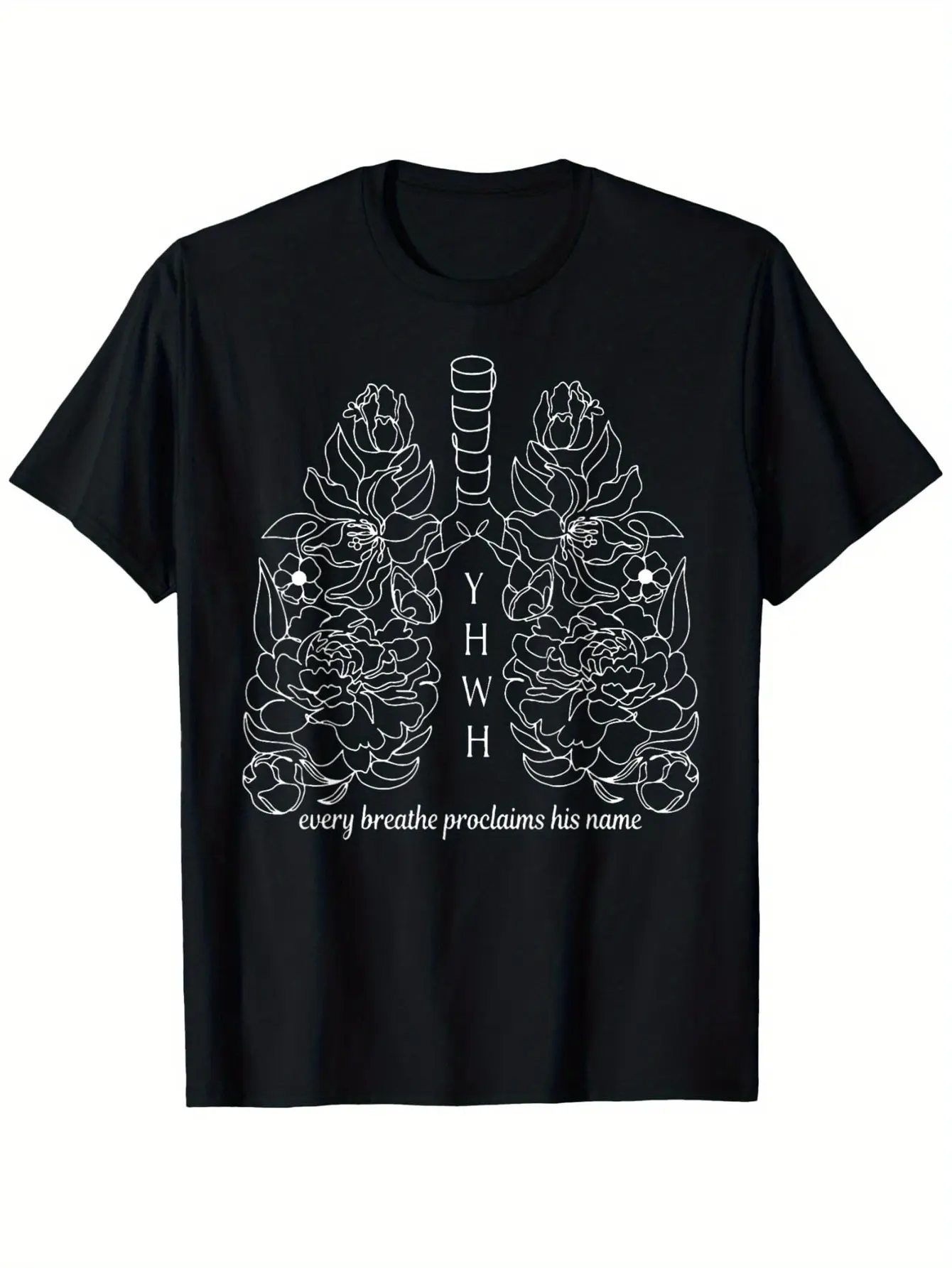 Men's Christian Graphic T-Shirt, Heavyweight 100% Cotton Casual Short Sleeve Crew Neck Soft Tee, Tshirt, Fabric, Menswear