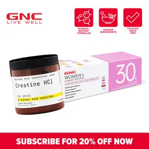 30+Women's Daily Health Boost+Strength Support Combo: GNC Women's 30+ Vitapak+BEYOND RAW Chemistry Labs Creatine HCl Powder 60 servings, Daily Vitamin Needs, Stress & Bone Support, Skin Protection,Improves Muscle Performance