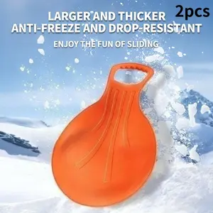 2 Pcs 2026 New Arrival European & American Hot-Selling Fan-Shaped Ski Boards | Universal Thickened Wear-Resistant Grass Sleds for Kids & Adults | Multi-Functional Sand Sleds & Grass Mats | Outdoor Sliding Gear for Snowfields