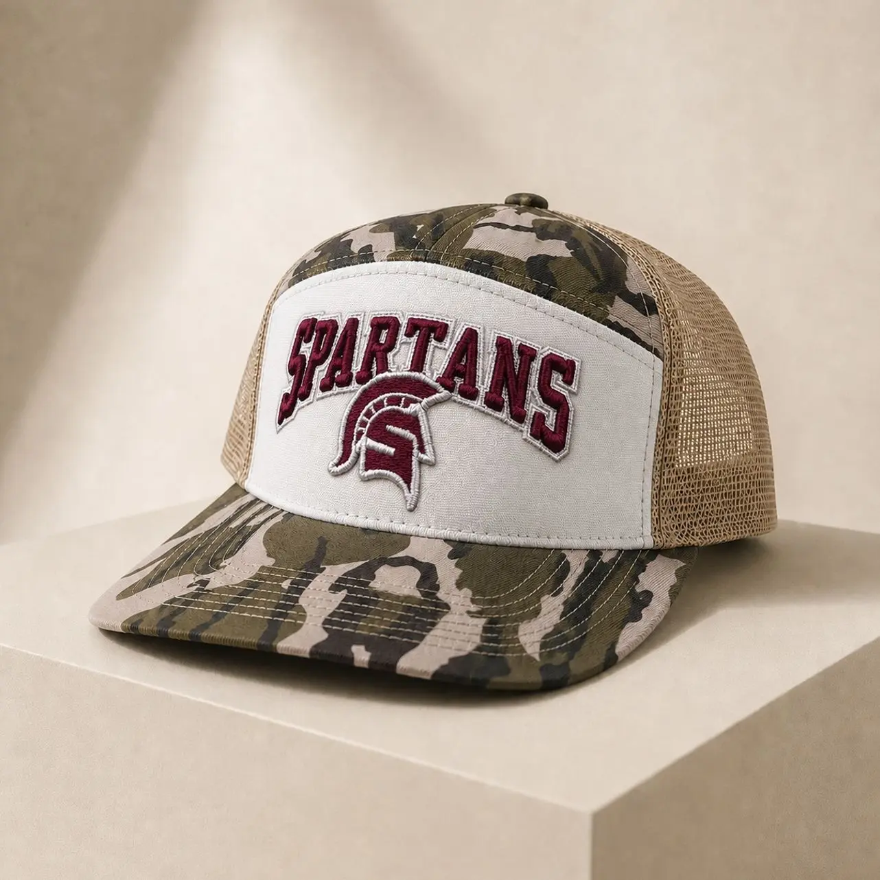 VASTRO Everyday Classic Embroidery Trucker Hat Soft Mesh Design