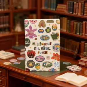 Cute Vintage-Style Girlhood Sticker Book, Art Stickers, Sticker Notepad, Sticker Album for Stamp Collectors, Gift for Friends and Family