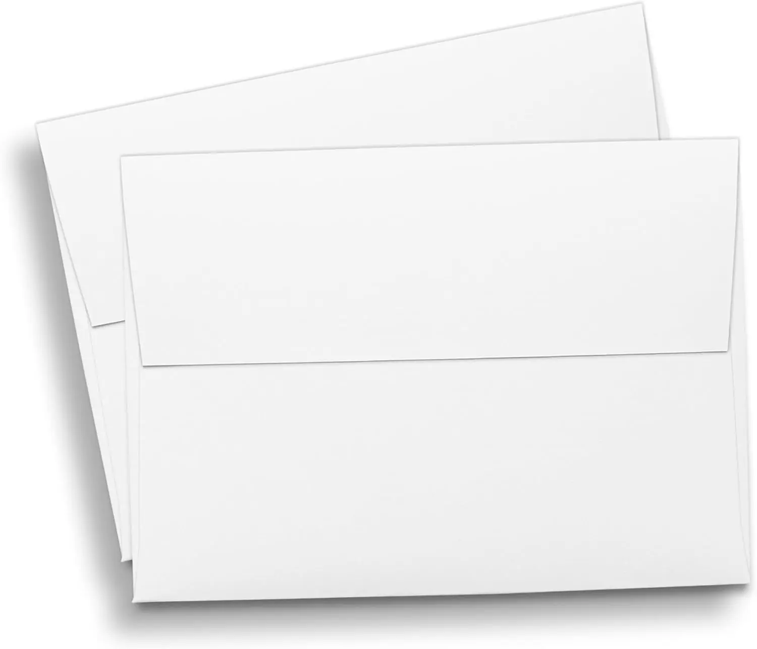 White A2 Envelopes 4 3/8" x 5 3/4" Square Flap 70lb Text (105gsm) - 50 Pack | Printable Invitation & Greeting Card Envelopes For Announcements, RSVPs, Correspondence, And Mailings