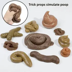 Boao 8 Pcs Fake Poop Realistic Dog Poop Toy Fake Turd Adult Gags and Practical Joke Poo Shit for Halloween April Fools' Day Prank Party SuppliesMini Poop Toys Small Poop Figurines Fake Poop Classic Brown Poop Rubber Poop Fun Party Sypplies