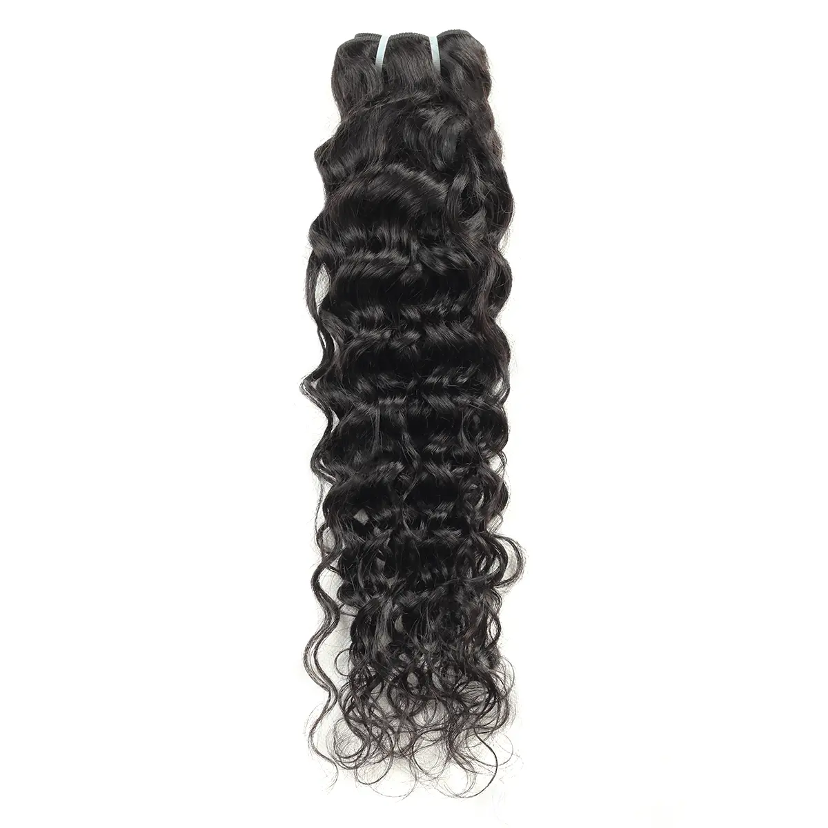 Human hair Bundles Water Wave 12-30 Inch Natural Black No shedding Tangle Free Glossy Hair bundles