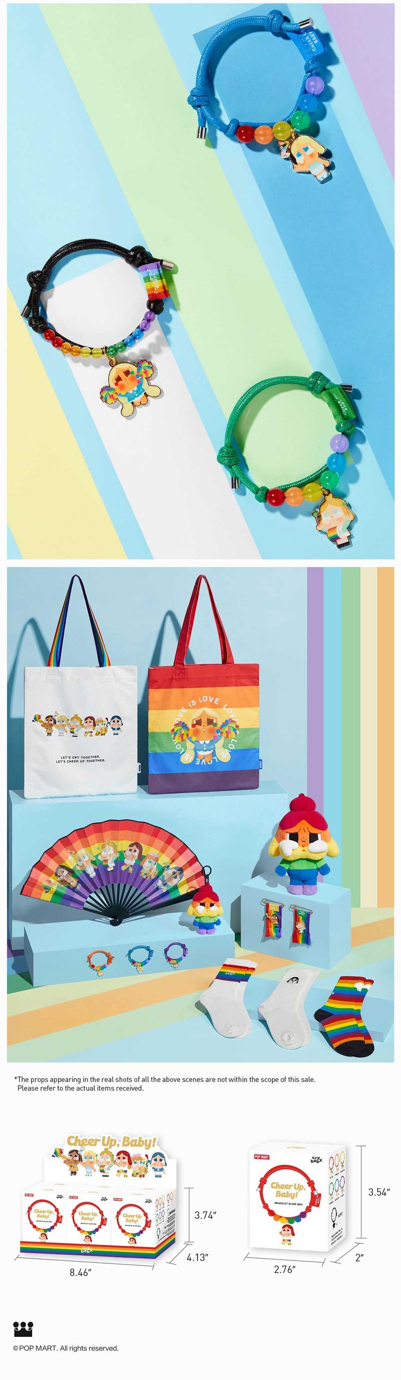 POP MART CRYBABY CHEER UP, BABY! SERIES-Bracelet, Blind Box, Mystery Box
