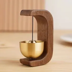Wooden Wireless Wind Chime Bell Serene Styling Adds Warmth to Entryway Soft Natural Tones Pleasant Chimes Ideal Gift for All Occasions Thanksgiving Easter Christmas