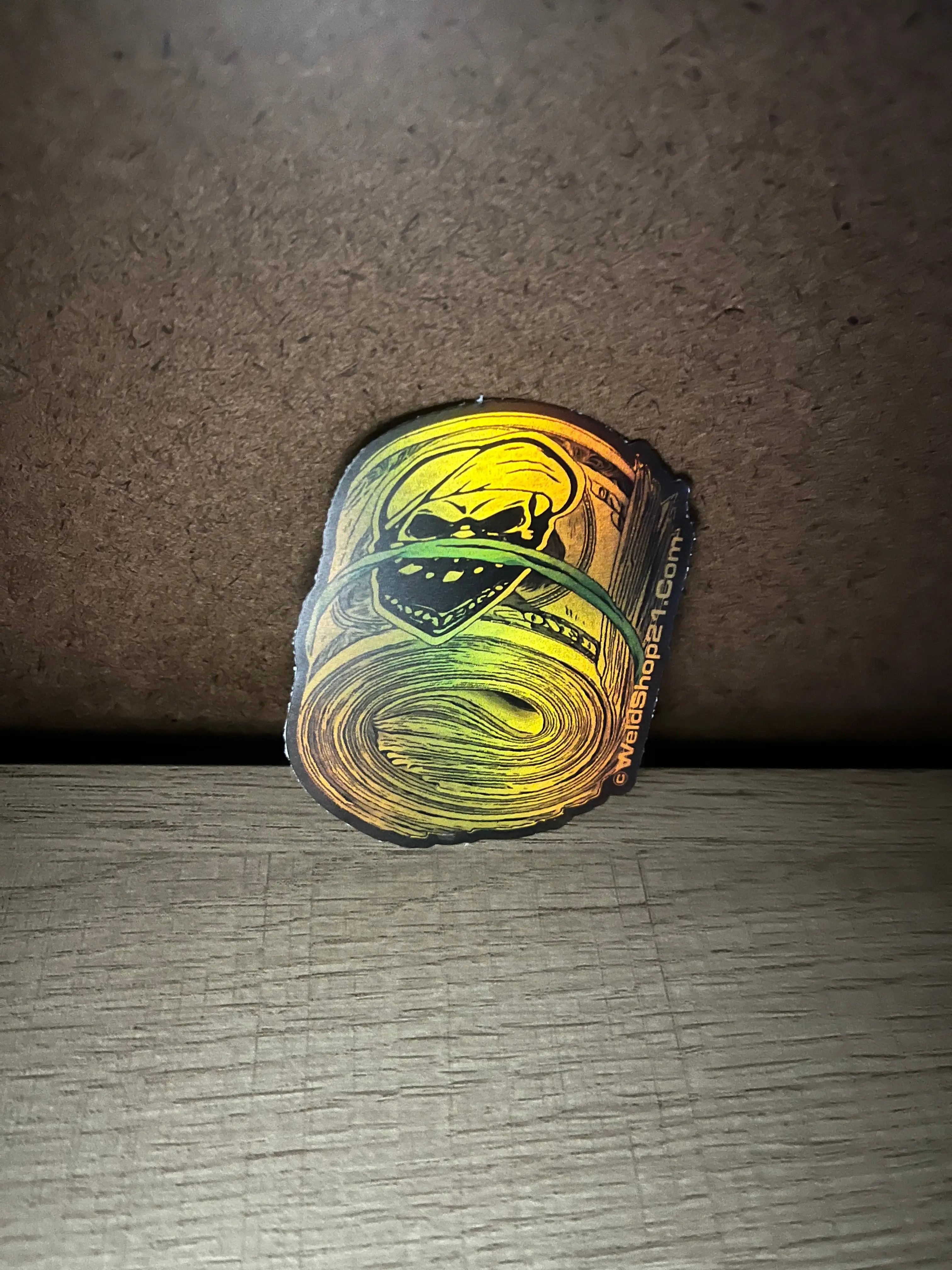 Roll Of Cash Gold Edition Sticker - High-Quality Design for Cash Handling and Loyalty
