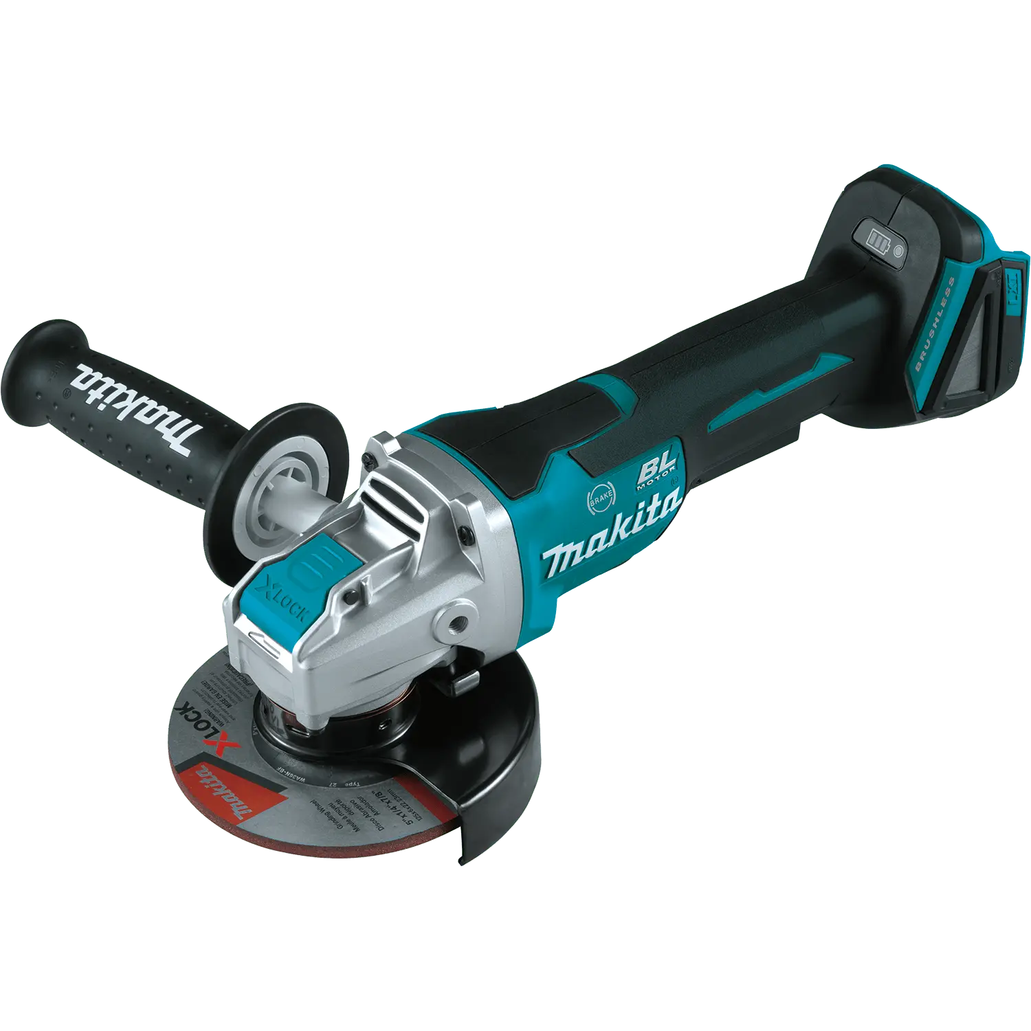 Makita (XAG26Z-R) 18V LXT® Brushless 4‑1/2” / 5" Paddle Switch X‑LOCK Angle Grinder, with AFT® (Tool Only) (Factory Reconditioned)