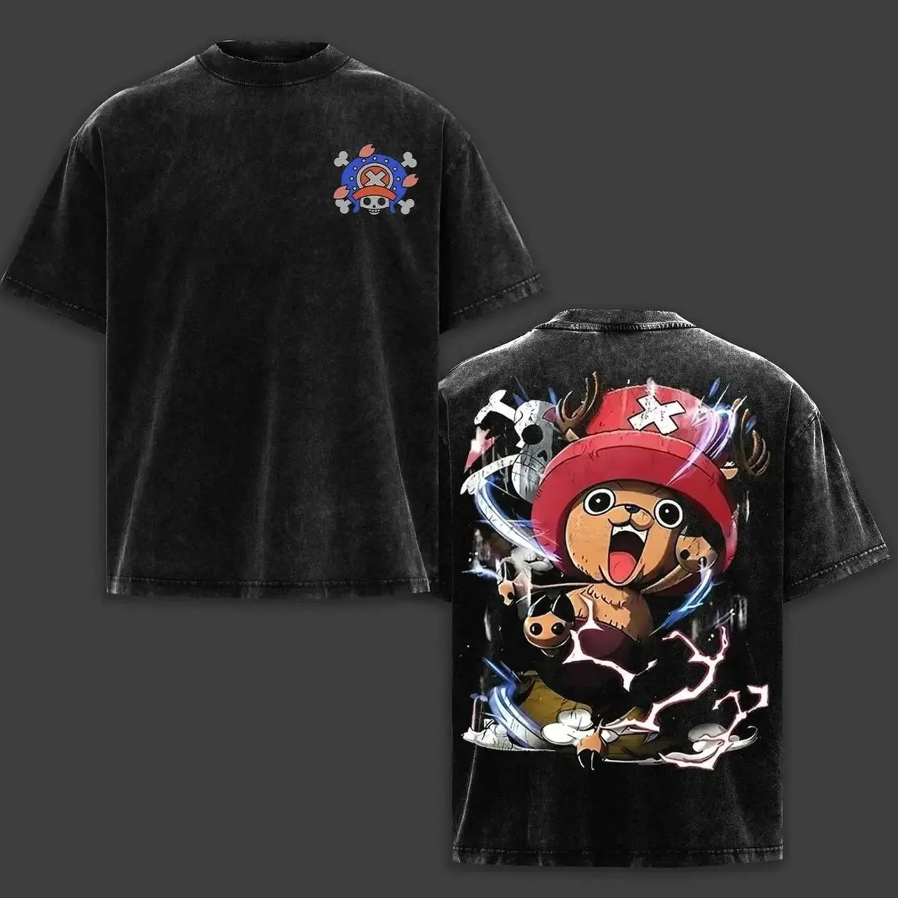 Limited Edition Tony Tony Chopper T-shirt Washed Retro Vintage OnePieceee Anime Manga Heavy Cotton Graphics Tee Unisex Graphic 90s Cotton, Gift For Otaku, Anime Manga Y2K Streetwear F5B
