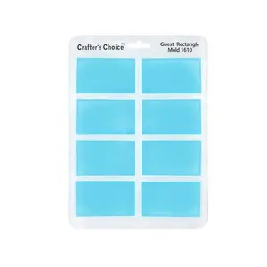 Silicone Soap Mold - Small Rectangle Guest Size Mold - Crafter's Choice 1610