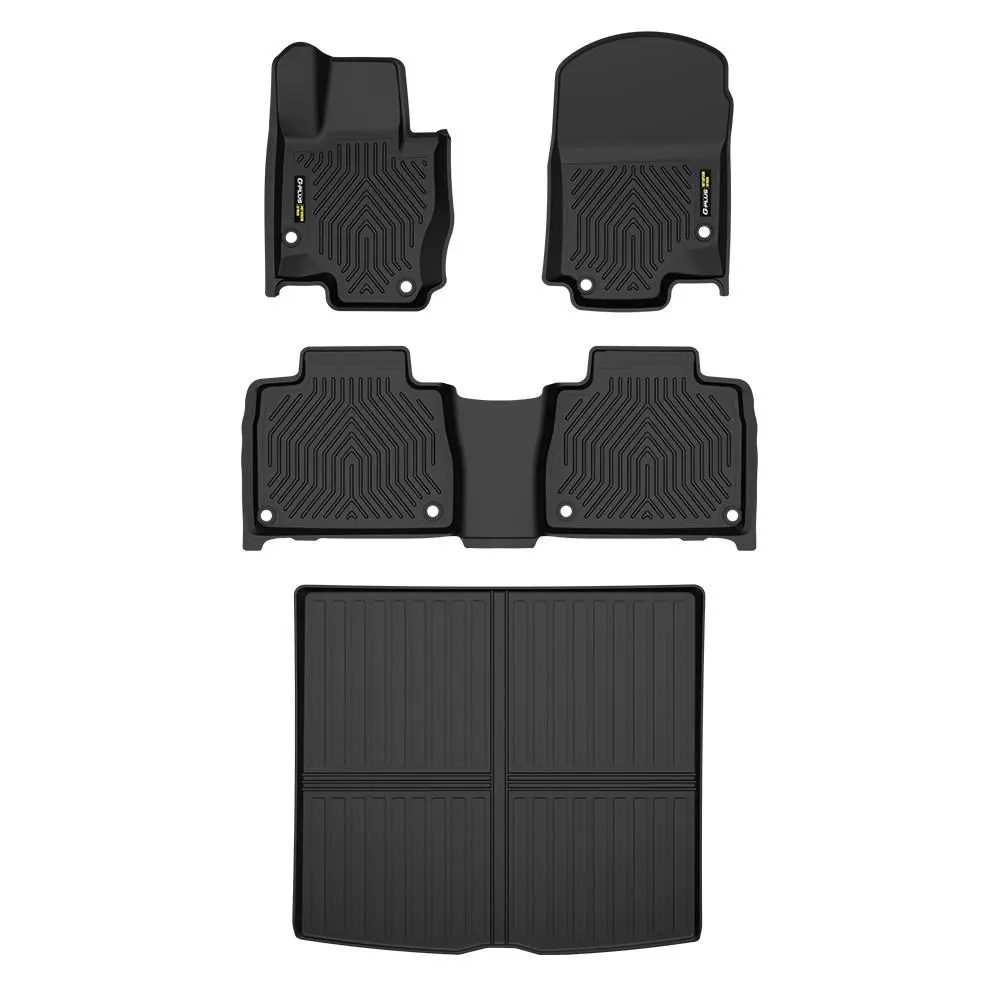 G-PLUS Motor Interior TPE Floor Mats & Cargo Liner Fit For 20-25 Mercedes Benz GLE-Class All Weather
